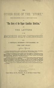 Cover of: The other side of the "story," by King, John
