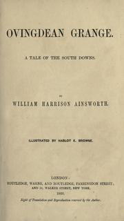 Cover of: Ovingdean Grange by William Harrison Ainsworth
