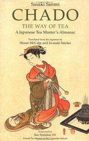 Cover of: Chado: The Way of Tea  by Sasaki, Sanmi, Sasaki Sanmi