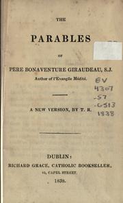 Cover of: parables of Père Bonaventure Giraudeau, S.J.