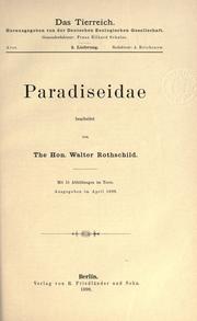 Paradiseidae by Rothschild, Lionel Walter Rothschild Baron