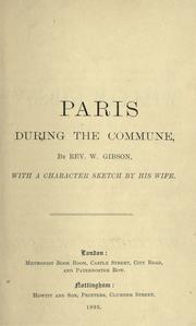 Cover of: Paris during the Commune