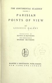 Cover of: Parisian points of view. by Ludovic Halévy