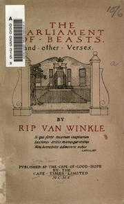 Cover of: The parliament of beasts and other verses