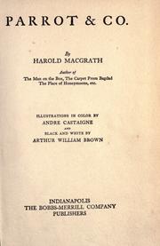 Cover of: Parrot & Co. by Harold MacGrath, Harold MacGrath