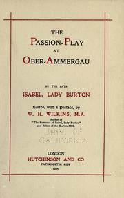 Cover of: The passion-play at Ober-Ammergau by Isabel Lady Burton