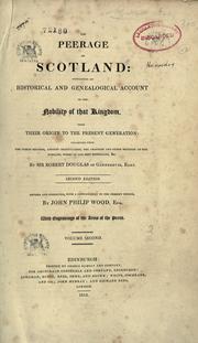Cover of: The peerage of Scotland by Douglas, Robert Sir