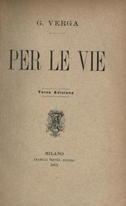 Cover of: Per le vie.
