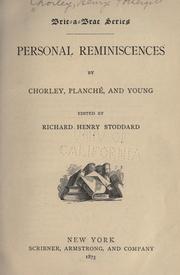 Cover of: Personal reminiscences