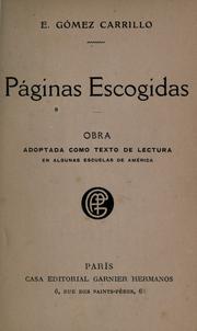 Cover of: Páginas escogidas by Enrique Gómez Carrillo