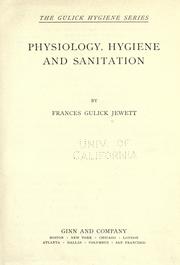 Cover of: Physiology, hygiene and sanitation