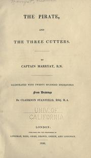 Cover of: The pirate, and The three cutters. by Frederick Marryat