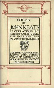 Cover of: Poems By John Keats by John Keats