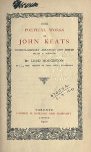 Cover of: Poetical works. by John Keats