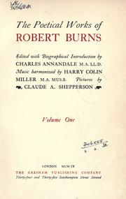 Cover of: Poetical works. by Robert Burns