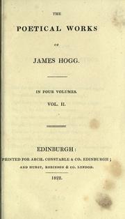 Cover of: The poetical works of James Hogg