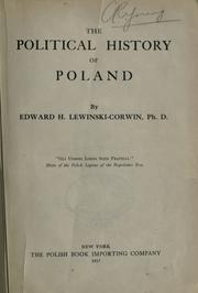 Cover of: The political history of Poland.