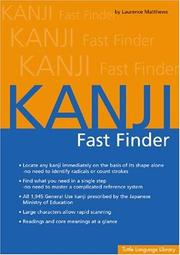 Cover of: Kanji Fast Finder by Laurence Matthews