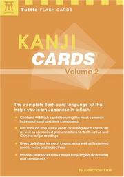 Cover of: Kanji Cards, Vol. 2