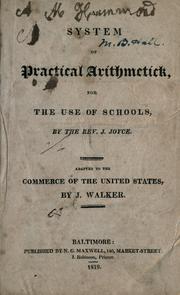 Cover of: A system of practical arithmetick by Jeremiah Joyce
