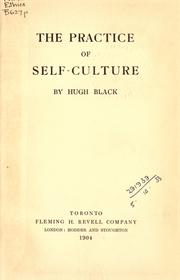 Cover of: The practice of self-culture.