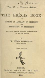 Cover of: précis book, or, Lessons in accuracy of statement and preciseness of expression
