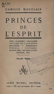 Cover of: Princes de l'esprit by Camille Mauclair