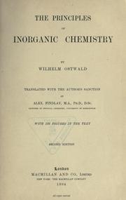 Cover of: principles of inorganic chemistry