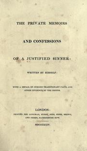 Cover of: The private memoirs and confessions of a justified sinner by James Hogg