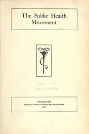 Cover of: Public health movement.