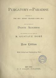 Cover of: Purgatory and Paradise by Dante Alighieri