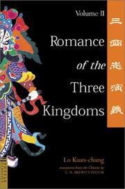 Cover of: Romance of the Three Kingdoms, Vol. 2 by Luo Guanzhong, C. H. Brewitt-Taylor