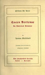 Cover of: Queen Hortense: an historical romance