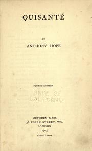 Cover of: Quisanté by Anthony Hope