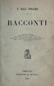 Cover of: Racconti.
