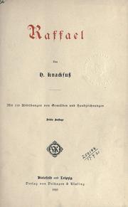 Cover of: Raffael. by H. Knackfuss