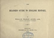 Cover of: The reader's guide to English history by William Francis Allen