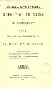 Cover of: Report of progress from its commencement to 1863