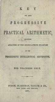 Cover of: Key to the Progressive practical arithmetic by Horatio N. Robinson