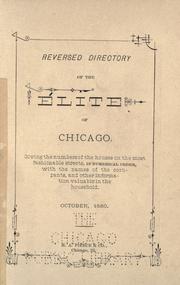 Reversed directory of the élite of Chicago