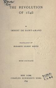 Cover of: The revolution of 1848 by Arthur Léon Imbert de Saint-Amand