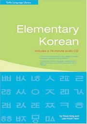 Cover of: Elementary Korean (Tuttle Language Library) by Ross King, Jae-Hoon Yeon