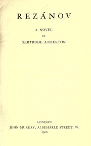 Cover of: Rezánov by Gertrude Atherton