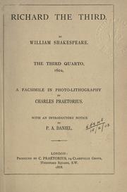 Cover of: Richard the Third by William Shakespeare