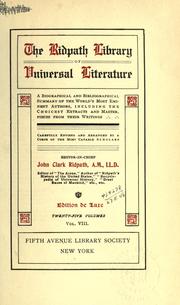 Cover of: The Ridpath library of universal literature by John Clark Ridpath