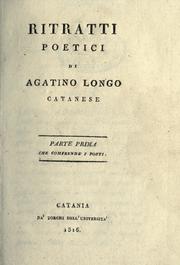 Cover of: Ritratti poetici.