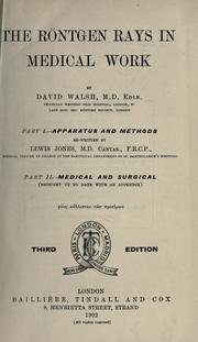 Cover of: Röntgen rays in medical work