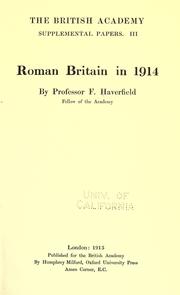 Cover of: Roman Britain in 1914.