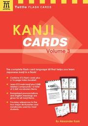 Cover of: Kanji Cards, Vol. 3 by Alexander Kask