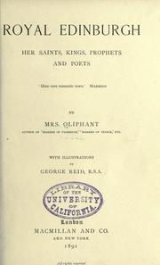 Cover of: Royal Edinburgh by Margaret Oliphant, Margaret Oliphant